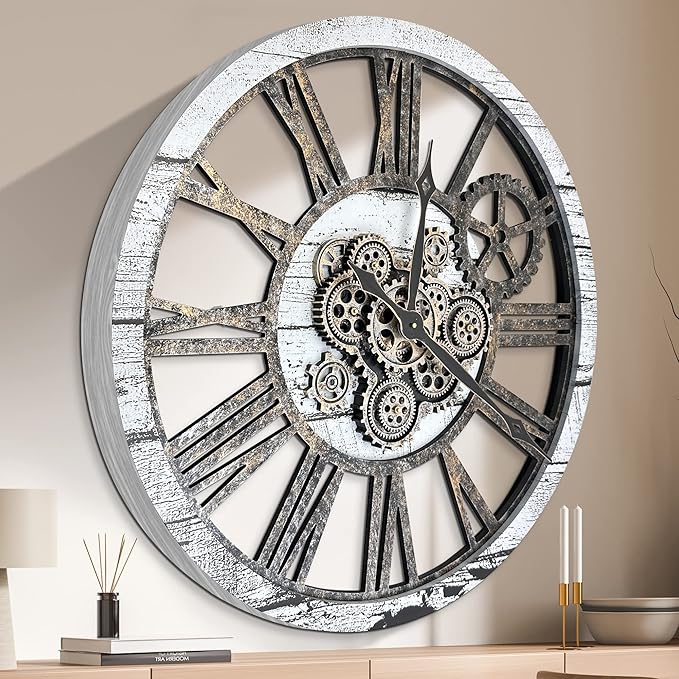 HOIBAI Large Wall Clock Clocks for Living Room Decor Oversized 30 Inch Wall - Image 2
