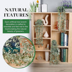 Der Rose 3Pcs Fake Plants Hanging Artificial Decor Faux Potted Eucalyptus Plants - Image 4