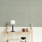 Simon&Siff Textured Grasscloth Peel and Stick Wallpaper 17.7"x197" Neutral Faux - Image 2