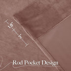 NICETOWN Dusty Pink Velvet Curtains and Drapes - Image 8