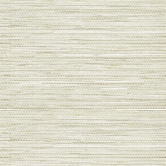 Simon&Siff Cream Textured Grasscloth Peel and Stick Wallpaper 17.7"x197" - Image 7