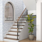 Theper Blue Wallpaper 17.3"×78.8" Modern Striped Peel and Stick Wallpaper Boho - Image 7