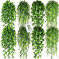 8 Pack Artificial Hanging Plants Fake Greenery Plants Fake lvy Vine by LZAAYNGS