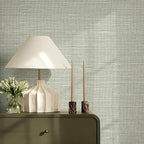 JiffDiff Grasscloth Wallpaper Peel and Stick Cream Grassweave Stick on - Image 2