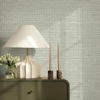JiffDiff Grasscloth Wallpaper Peel and Stick Cream Grassweave Stick on - Image 5
