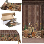 Kochorie 54 Inch X 100 Feet Western Party Tablecloth Roll, Disposable Western by Kochorie