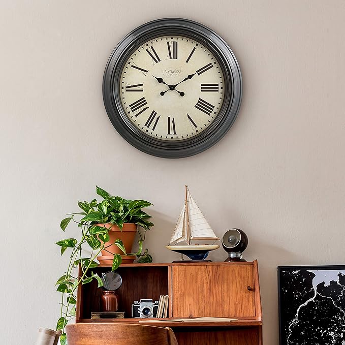 La Crosse Clock 404-2658 23-Inch Maxwell Quartz Wall Clock - Image 5
