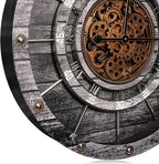 HOIBAI Wall Clock, 27 Inch Moving Gears Clock Large Wall Clock - Image 4