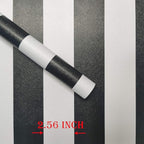 Guvana 472.4"x17.7" Striped Peel and Stick Wallpaper Black and White - Image 2