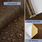 WESTICK Countertop Contact Paper Wood Peel and Stick Wallpaper - Image 7