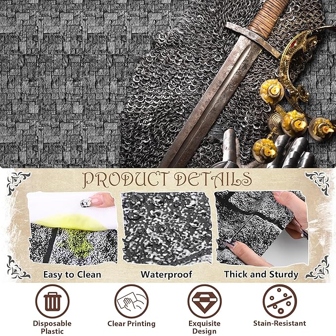 Kochorie 200 Ft X 54 Inch Stone Wall Tablecloth Roll - Image 3