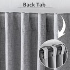 IGEMAEVE 100% Blackout Curtains 108 Inches Long - Image 3