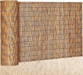 Barydat 1 Pcs 4 x 30 ft Reed Fence Roll, 85% Shade Bamboo Privacy Screen by home