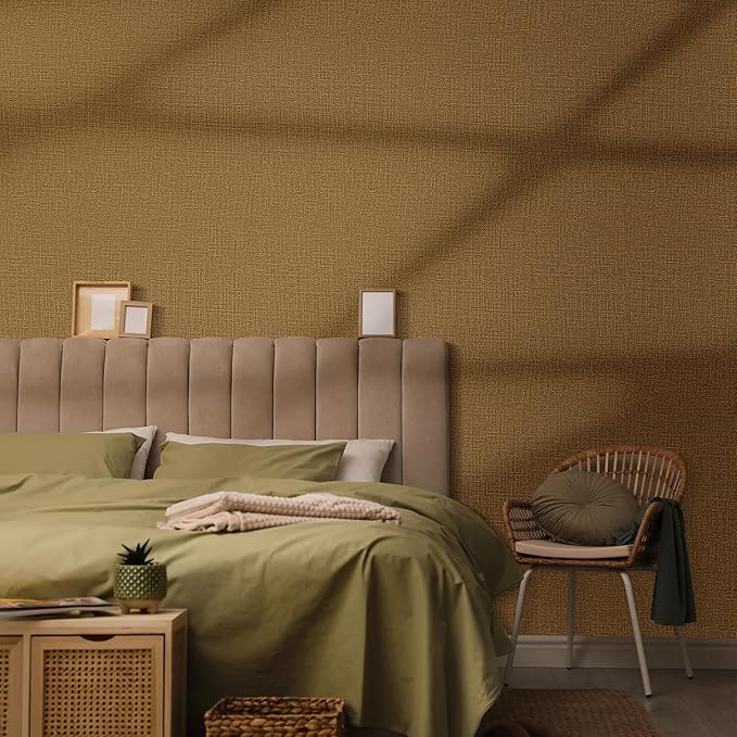 WADILE Grasscloth Peel and Stick Wallpaper 15.7in x 78.7in, Textured Contact - Image 2
