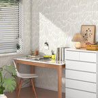 Theper Beige Modern Striped Wallpaper Peel and Stick Boho 17.3"×275" Removable - Image 5
