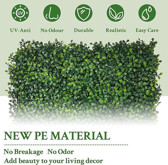 Artificial Ivy Privacy Fence Screen:48"x 120" 4-Layer Leaf UV-Anti Faux - Image 4