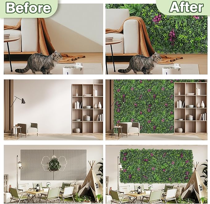 Greenery Grass Wall Boxwood Plant Roll: 72"x128"(64 SQFT - Image 5