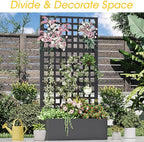 Metal Planter Box with Trellis, Planter Box Trellis with Privacy Screen and - Image 7