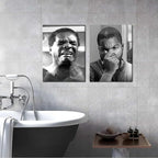 Framed Funny Bathroom Canvas Wall Art Set of 2 - Image 2