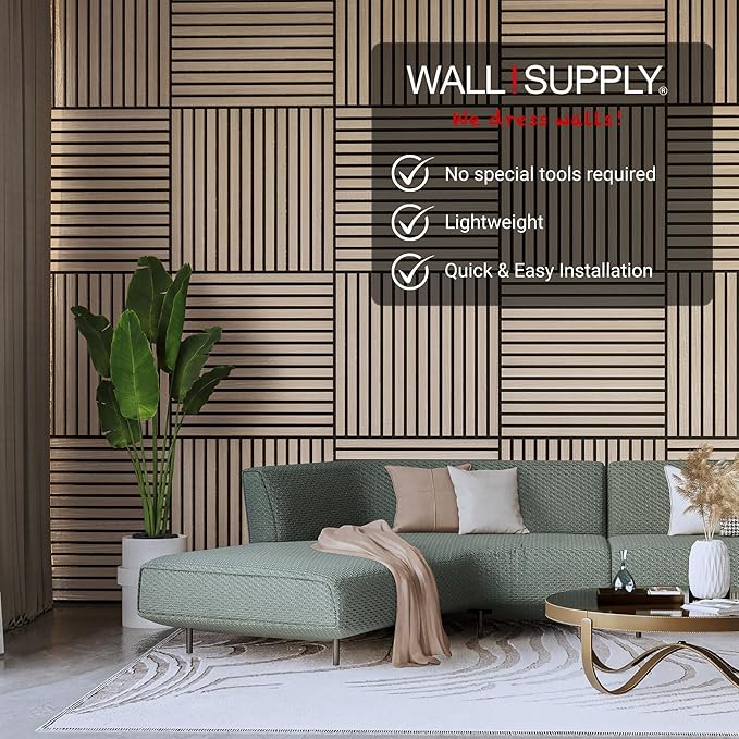 Wall!Supply 3D Soundproof Wall Panels – Acoustic Natural Oak Finish – EPS Foam - Image 3