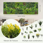 Artificial Plant Wall Boxwood Roll: 40"x120" UV Resistant Green Leaves Faux - Image 2