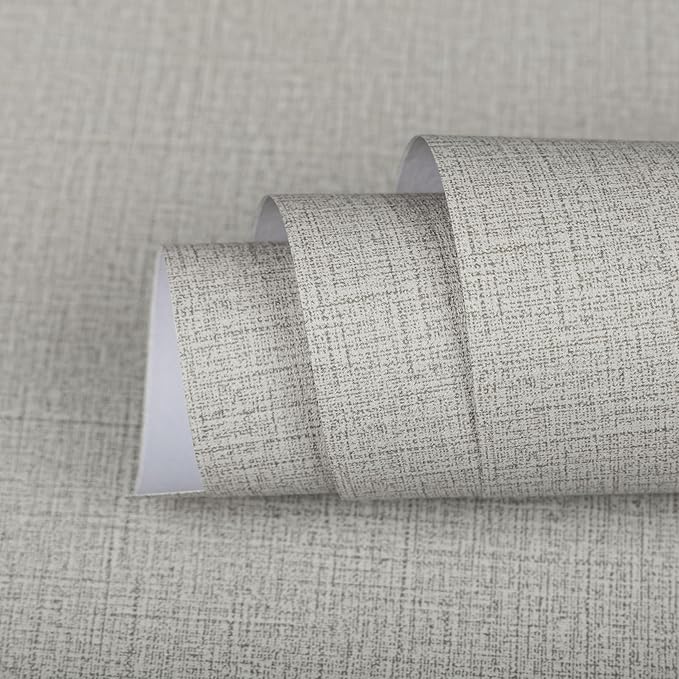 TANONE Contact Paper Peel and Stick, Grasscloth Wallpaper Self Adhesive by TANONE