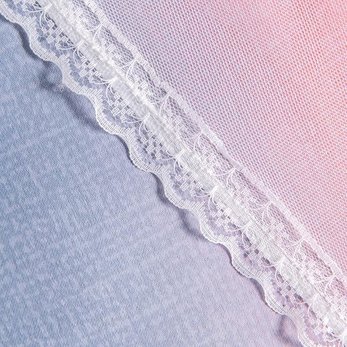 XiDi Curtains for Bedroom Decor, Rainbow GreyPinkPu-52-54 - Image 7