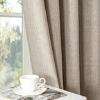 IGEMAEVE Linen Blackout Curtains 108 Inches Long - Image 9