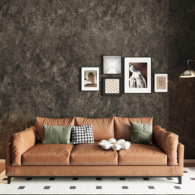 3yecao 16"×591" Big Roll Large Size Thick Dark Brown Tan Grey Concrete - Image 7