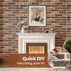 3D Wall Panels Brick Peel and Stick 26.7"x13.4"-10 PCS - Image 7