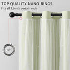 XiDi Green Curtains for Bedroom, Girls Room Blackout Curtains, Kids Room - Image 3