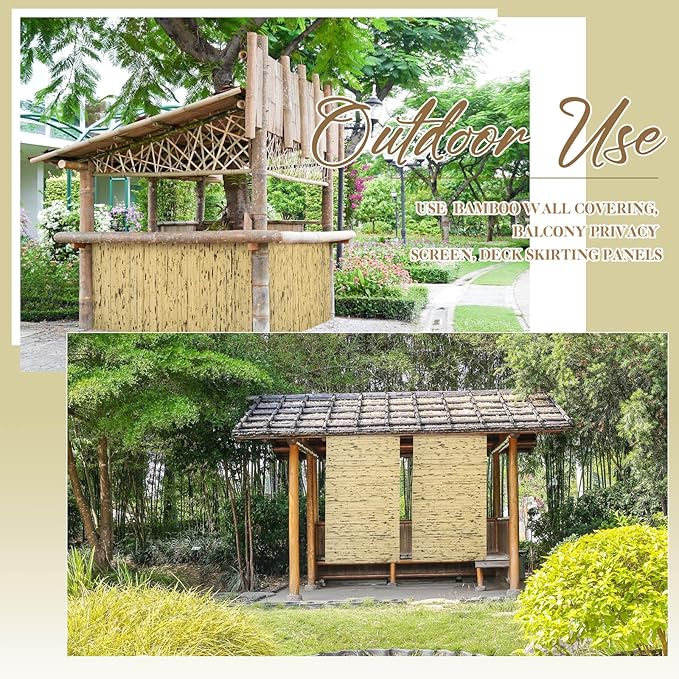 Juexica 1 Pcs Natural Bamboo Wall Panel - Image 6