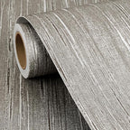 FunStick 16"x240" Vintage Textured Brown Taupe Wallpaper Peel and Stick - Image 7