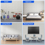 12 Pack Acoustic Panels with Self Adhesive, Soundproof Wall Panels, Brick Sound - Image 5