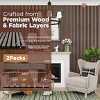 Avana Acoustic Wood Wall Panels – 93.2x11.25 Inch Panels – Fits 94x12 Layout – - Image 4