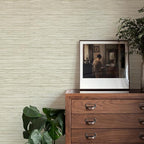 Rugreat Textured Grasscloth Wallpaper Peel and Stick 240inL 17.3inW Beige - Image 5