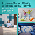 Acoustic Panels 12-Pack Soundproof Wall Panels 12"x12"x0.4" Decorative Sound - Image 7