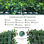 ODTORY Artificial Grass Wall Panels, 20X20 in 6P UV-Anti Greenery Boxwood Panels - Image 3