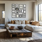 LANCHI95 16 PCS FRAMED Black and White Home Decor, Eclectic Wall Art, - Image 4