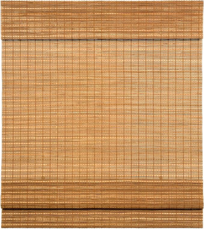 LazBlinds Cordless Bamboo Roman Shades, Light Filtering Window Treatment by LazBlinds
