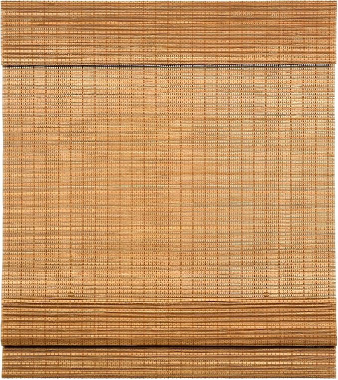 LazBlinds Cordless Bamboo Roman Shades, Light Filtering Window Treatment by LazBlinds