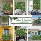 ODTORY Artificial Boxwood Topiary Hedges Panels, Backyard Indoor Outdoor Green - Image 6