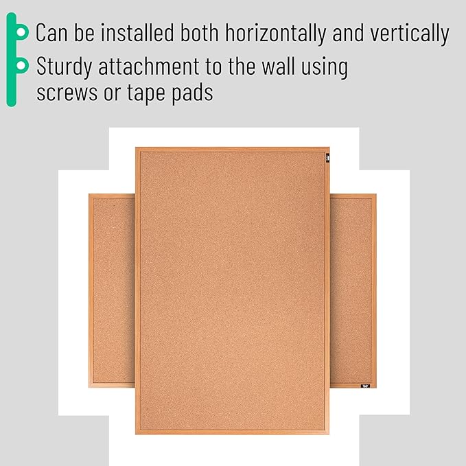 Mr. Pen- Cork Notice Board, 24 X 18 Inches, Cork Bulletin Board - Image 6