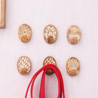Indian Shelf 6 Lb Decorative Wood Adhesive Wall Hooks–Boho Peel and Stick Hooks - Image 8