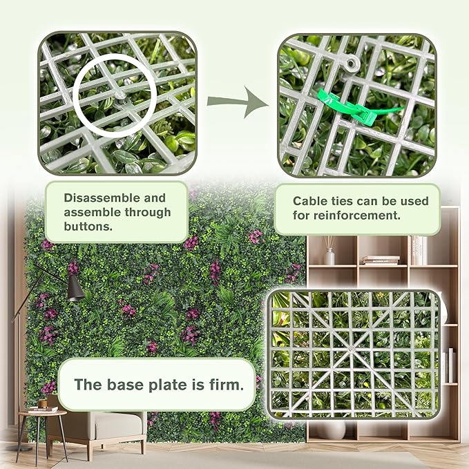 Greenery Grass Wall Boxwood Plant Roll: 72"x128"(64 SQFT - Image 4