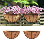 LaLaGreen Wall Hanging Planters, 2 Pack, 12 Inch Wall Mounted Flower Baskets by L%C3%A1L%C3%A1Green