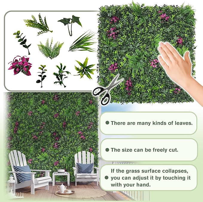 Greenery Grass Wall Boxwood Plant Roll: 40"x120" - Image 3