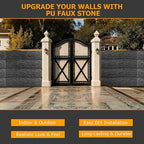 ROOMTEC 1-Pack Faux Stone Wall Covering Panels - Image 9