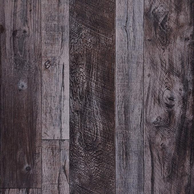 WENMER Grey Wood Peel and Stick Shiplap Self Adhesive Wallpaper by WENMER