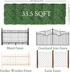 Artificial Ivy Privacy Fence Screen:40"x 120" 4-Layer Leaf UV-Anti Faux - Image 2